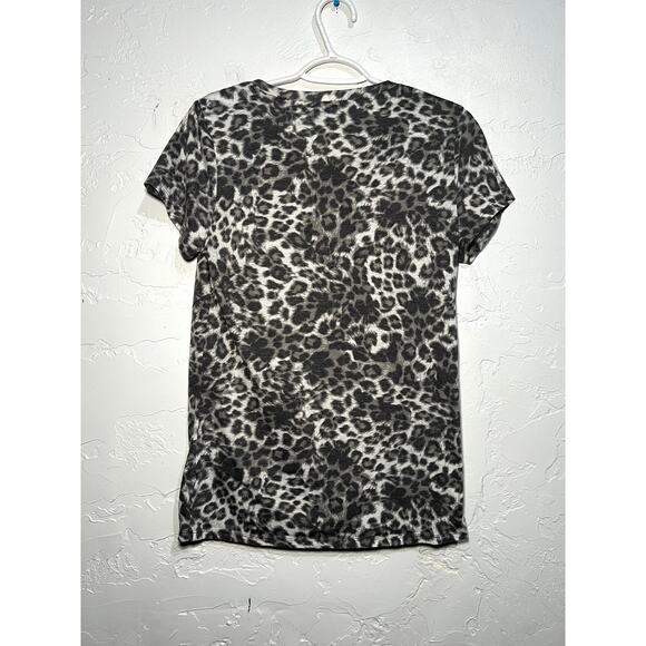 TBH cheetah print twist t shirt womens medium normcore trendy casual boho fairy - Picture 4 of 5